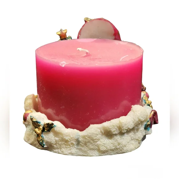 Snowman Christmas Pillar Candle Holder Decor - Picture 2 of 5